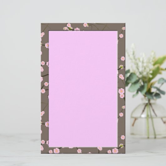 Kirschblüte Briefpapier (Stehend Vorderseite)