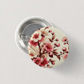 Kirschblüte Button (Vorne & Hinten)