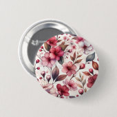 Kirschblüte Button (Vorne & Hinten)