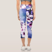 Kirschblüte Capri Leggings (Rückseite)