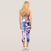 Kirschblüte Capri Leggings (Rückseite)