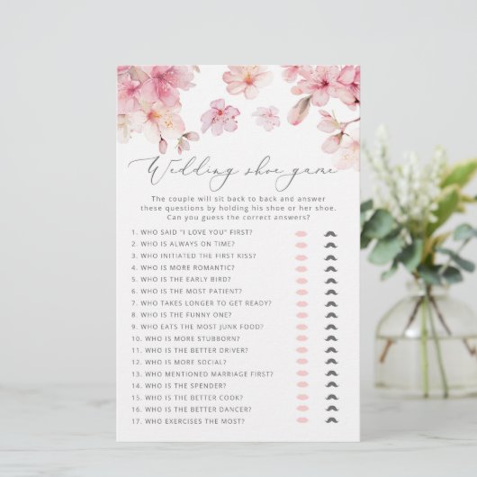 Kirschblüte Das Hochzeitschuhspiel (Stehend Vorderseite)