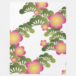 Kirschblüte-Decke Fleecedecke