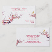 Kirschblüte - Ei-Muschel Visitenkarte (Vorne/Hinten)