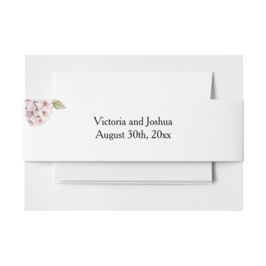 Kirschblüte Einladungsbanderole (Vorderseite Beispiel)