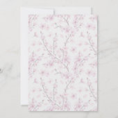 Kirschblüte elegante Babydusche (Rückseite)