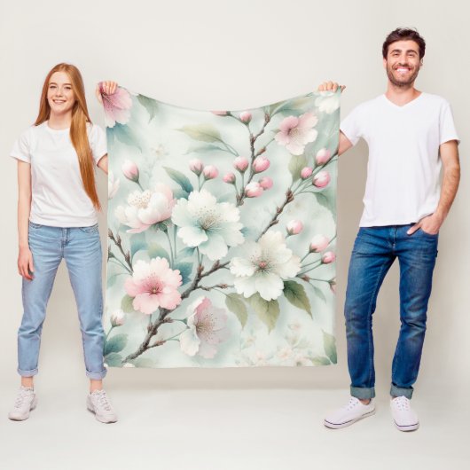 Kirschblüte Fleecedecke (Beispiel)
