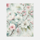 Kirschblüte Fleecedecke (Vorderseite)