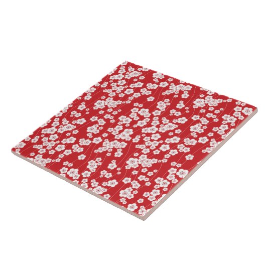 Kirschblüte Fliese (Seite)