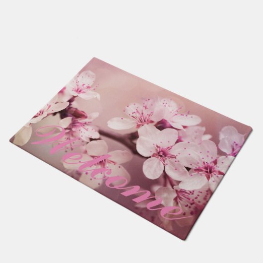 Kirschblüte Fußmatte (Schrägansicht)
