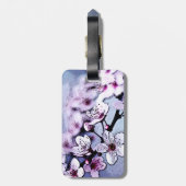 Kirschblüte Gepäckanhänger (Rückseite vertikal)