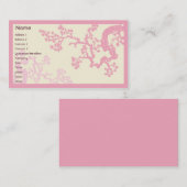 Kirschblüte - Geschäft Visitenkarte (Vorne/Hinten)