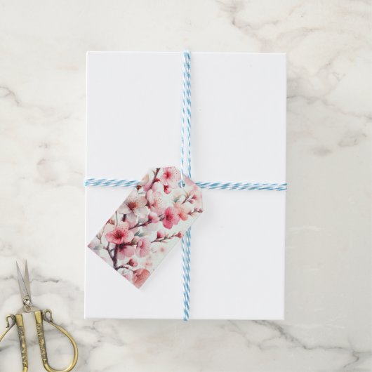Kirschblüte Geschenkanhänger (Mit Garn)