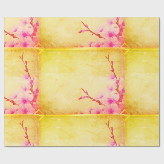 Kirschblüte Geschenkpapier (Flach)