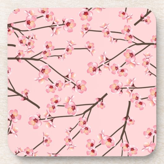 Kirschblüte Getränkeuntersetzer (Vorderseite)