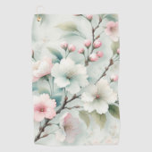 Kirschblüte Golfhandtuch (Vorderseite)