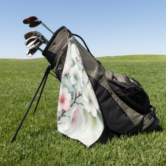 Kirschblüte Golfhandtuch (Gras)
