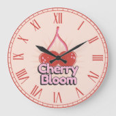 Kirschblüte Große Wanduhr (Vorderseite)