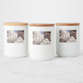 Kirschblüte. Happy Oaster Lebensmitteletikett (Flaschen)