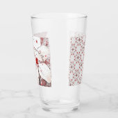 Kirschblüte Hochzeit rot weißen Sakura elegant Glas (Links)
