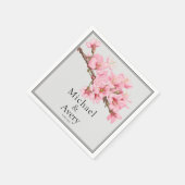 Kirschblüte Hochzeitsnapkins Serviette (Ecke)