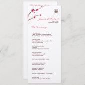 Kirschblüte Hochzeitsprogramm matte Programm (Vorne/Hinten)