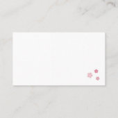 Kirschblüte; Hochzeitstisch Platzkarte (Rückseite)