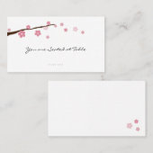 Kirschblüte; Hochzeitstisch Platzkarte (Vorne/Hinten)