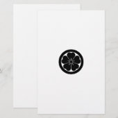 Kirschblüte im Kreis Briefpapier (Vorne/Hinten)