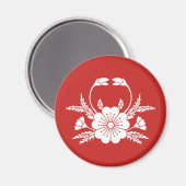 Kirschblüte in Krebsform (EDO) Magnet (Vorderseite/Rückseite)