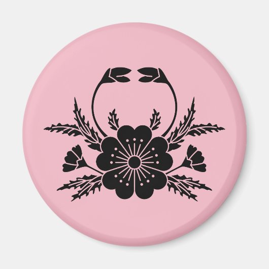Kirschblüte in Krebsform (EDO) Magnet (Vorne)
