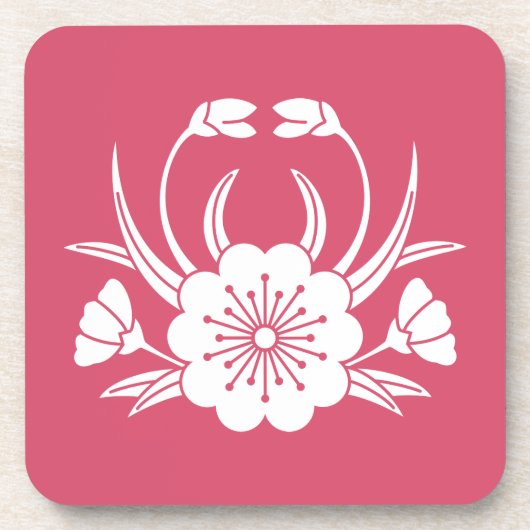 Kirschblüte in Krebsform Untersetzer (Vorderseite)