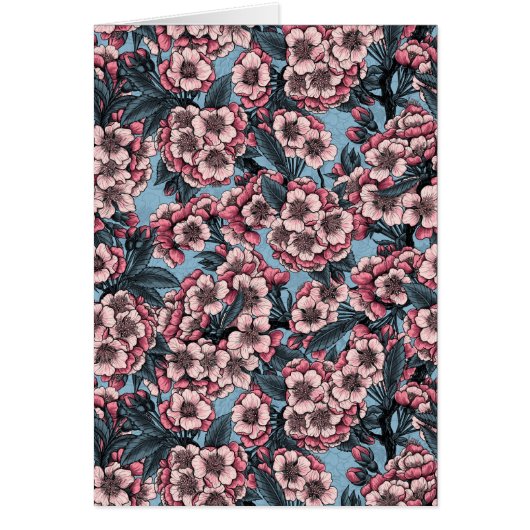 Kirschblüte in Rosa und Blau (Vorne)