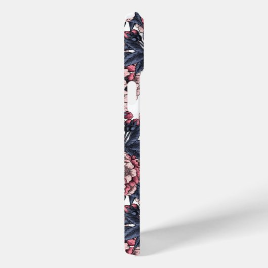 Kirschblüte in Rosa und Blau Case-Mate iPhone Hülle (Rückseite / Rechts)