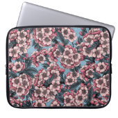 Kirschblüte in Rosa und Blau Laptopschutzhülle (Vorderseite)