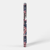 Kirschblüte in Rosa und Blau Samsung Galaxy Hülle (Rechte Seite)