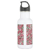 Kirschblüte in Rosa und Minze Edelstahlflasche (Rückseite)