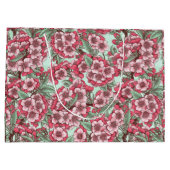 Kirschblüte in Rosa und Minze Große Geschenktüte (Rückseite)