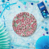 Kirschblüte in Rosa und Minze Pappteller (Party)