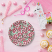 Kirschblüte in Rosa und Minze Pappteller (Party)