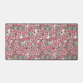 Kirschblüte in Rosa und Minze Schreibtischunterlage (Vorderseite)