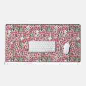 Kirschblüte in Rosa und Minze Schreibtischunterlage (Tastatur & Maus)