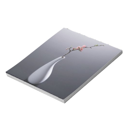 Kirschblüte in Vase Notizblock (Rotiert)