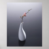 Kirschblüte in Vase Poster (Vorne)