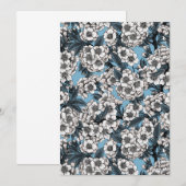 Kirschblüte in weiß und blau (Vorne/Hinten)