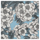 Kirschblüte in weiß und blau stoff (Muster)