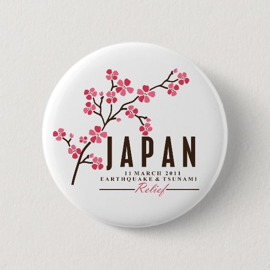 KIRSCHblüte - JAPAN Button (Vorderseite)