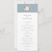 Kirschblüte japandi Hochzeitsprogramm Einladung (Vorderseite)