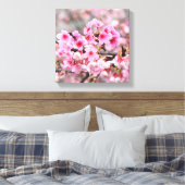 Kirschblüte Japanisch Blumenrosa Sakura Blume Leinwanddruck (Insitu (Schlafzimmer))