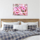 Kirschblüte Japanische Blumenrosa Blume Leinwanddruck (Insitu (Schlafzimmer))